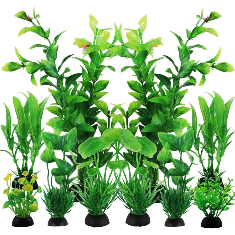 Aquarium Plant Vine - 10 개/대 인공 수족관 식물 장식품