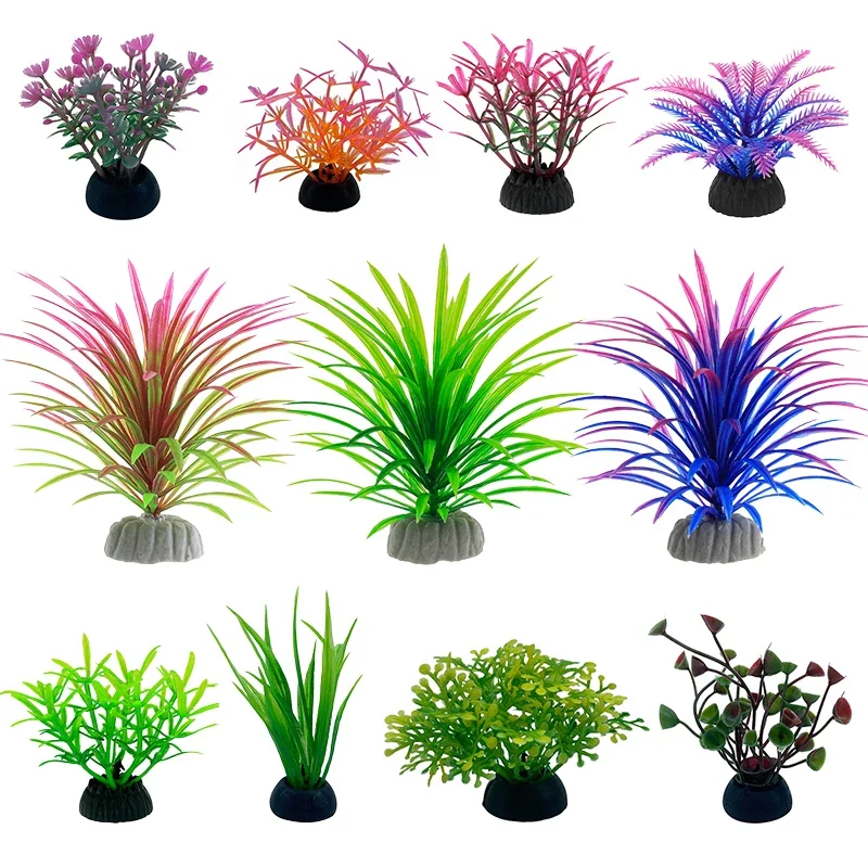 Aquarium Plant Ornament - PVC 수족관 장식 시뮬레이션 인공 잎