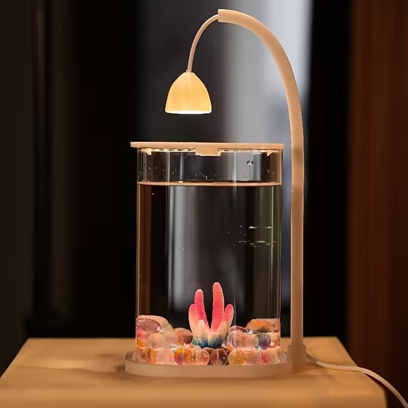 360 °   파노라마 투명 데스크탑 어항 미니 수족관 - Planted Aquarium For Betta 리뷰 및 가격