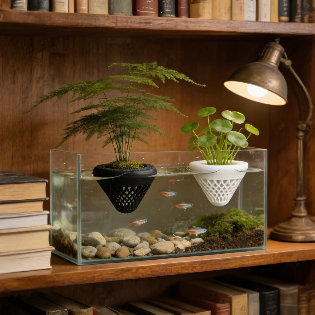 2PCS 플로팅 수족관 식물 홀더, 물고기 탱크용 걸이 - Aquarium Plant Ornament 리뷰 및 가격