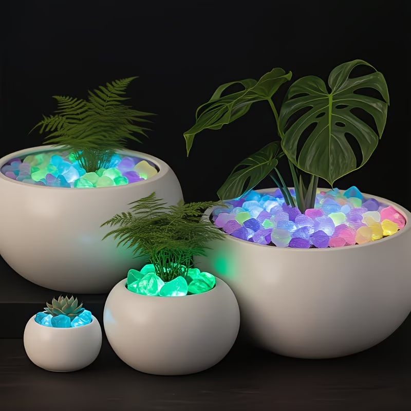 300PCS 빛나는 조약돌 세트, 0.9-1.5cm 수 - Aquarium Plant Ornament 리뷰 및 가격