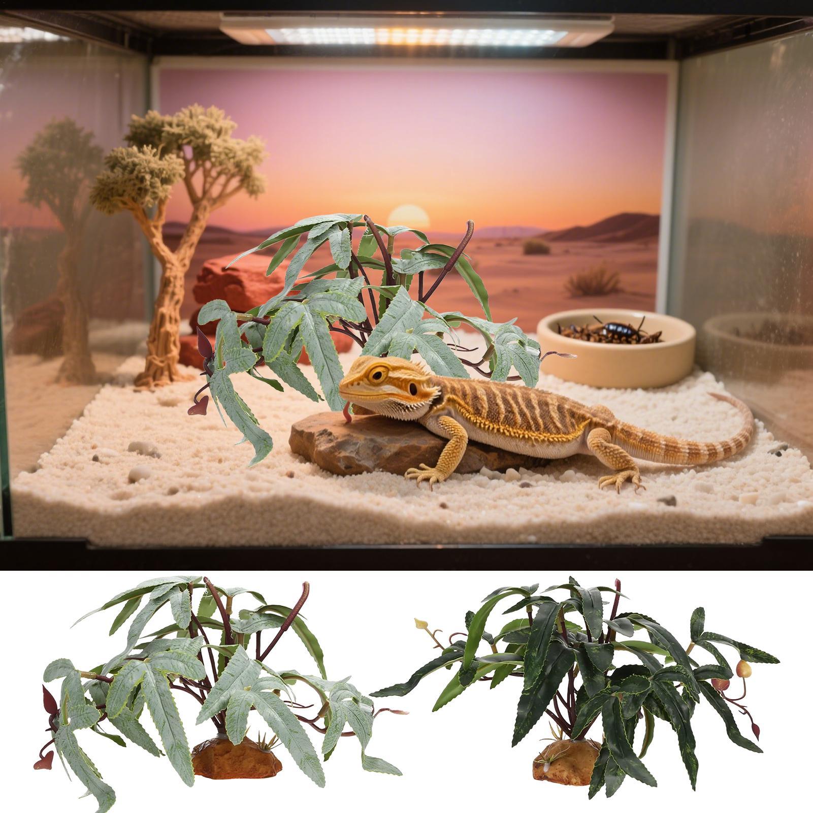 가짜 파충류 식물 뱀 탱크 장식품, 실제같은 수족관 장 - Aquarium Plant Ornament 리뷰 및 가격