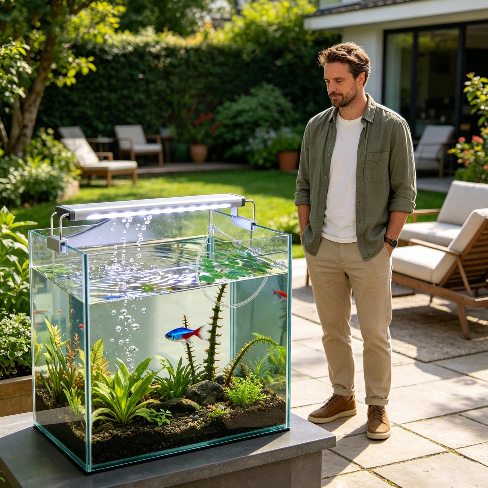 부유식 식물 차단 울타리 자동 높이 조절 가능 흡착 컵 - Planted Aquarium For Betta 리뷰 및 가격