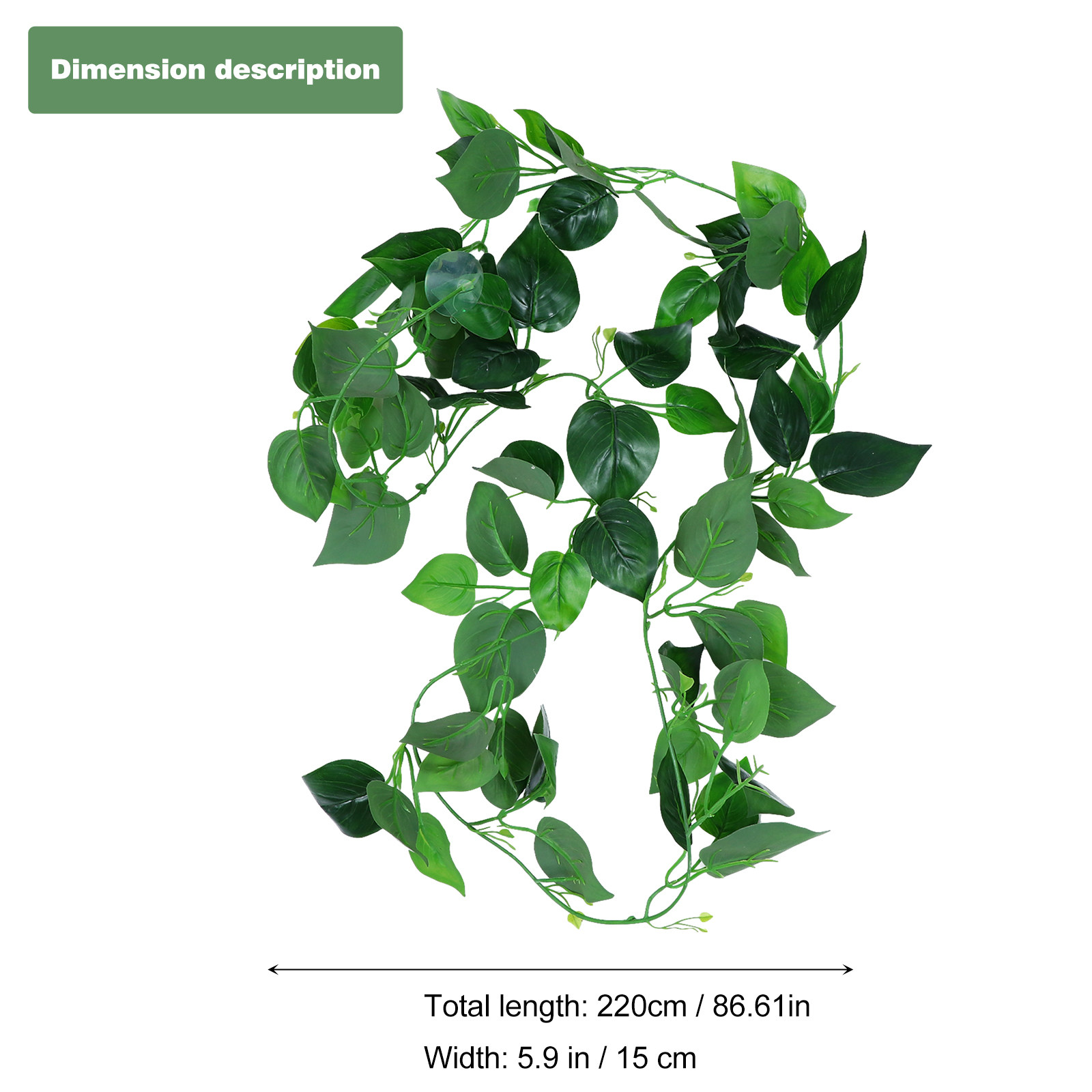 인공 덩굴 식물 시뮬레이션 잎, 흡착판이 있는 파충류  - Aquarium Plant Vine 리뷰 및 가격