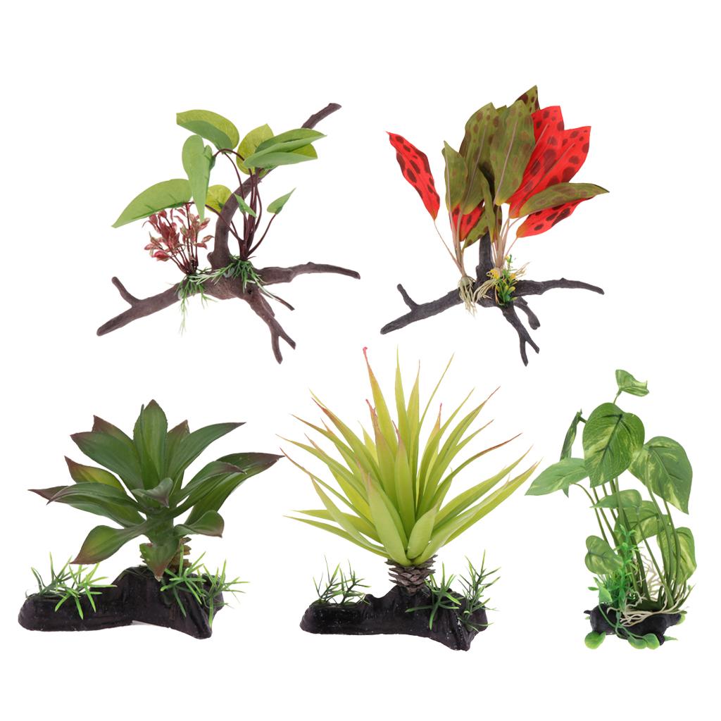 파충류 테라리움 식물 인공 정글 덩굴 장식 용품 파충류 - Aquarium Plant Vine 리뷰 및 가격