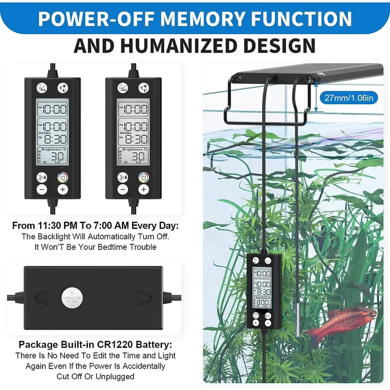 시로카 24시간 프로그래밍 가능 수족관 조명 (LCD  - Planted Aquarium Cycling 리뷰 및 가격