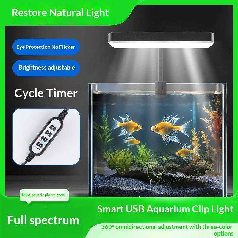 LED 방수 수족관 조명 360도 각도 조절 타이머 기 - Planted Aquarium Cycling 리뷰 및 가격