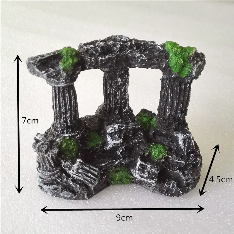 수족관 물고기 탱크 광장 로마 돌 기둥 수지 수동 돌  - Aquarium Plant Ornament 리뷰 및 가격