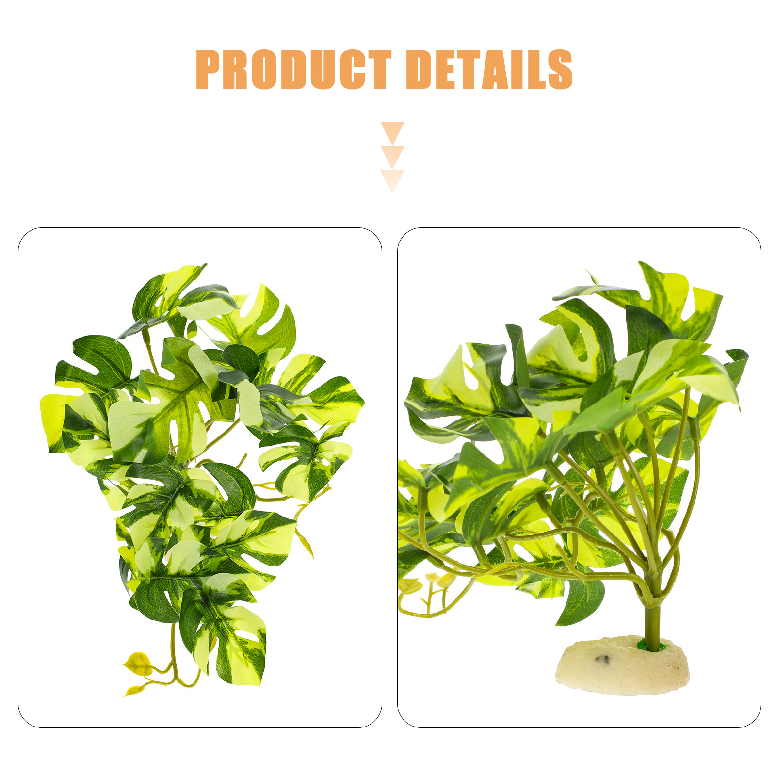 실물 같은 레진 파충류 테라리움 식물 시뮬레이션 수족관 - Aquarium Plant Ornament 리뷰 및 가격