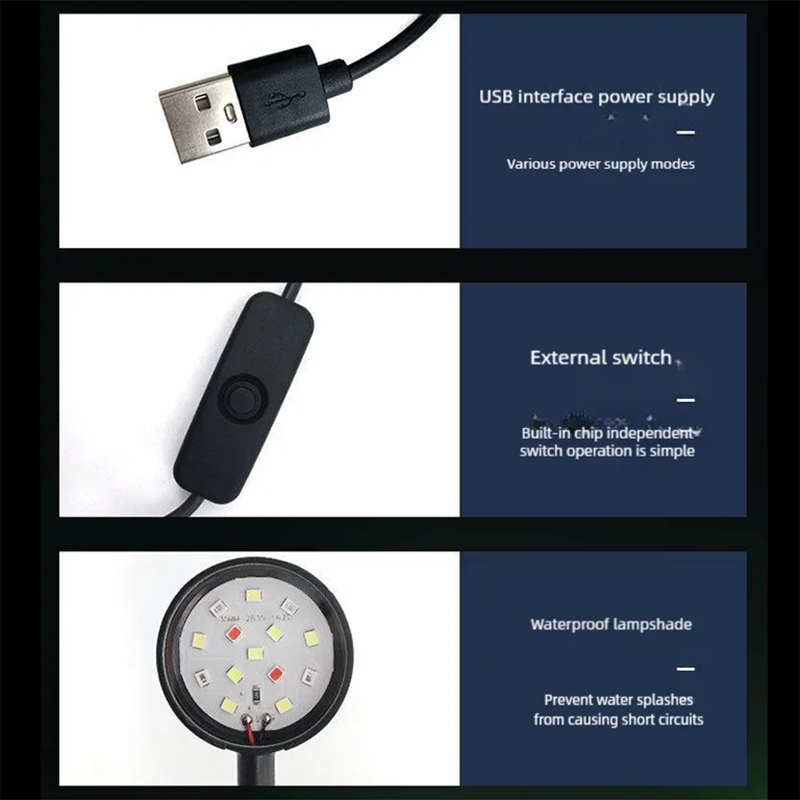 USB LED 어항 클립 램프 고투명 밝은 보조 조명  - Aquarium Planted Tank Light 리뷰 및 가격