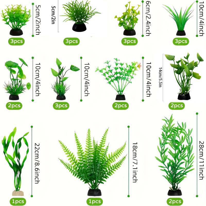 수족관 장식 세트 인조 플라스틱 식물 어항용 플라스틱  - Planted Aquarium Aquascape 리뷰 및 가격