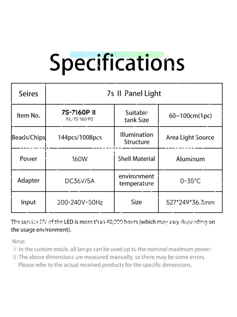 수족관 LED 조명 160W RGB 풀 스펙트럼 WIF - Aquarium Planted Tank Light 리뷰 및 가격